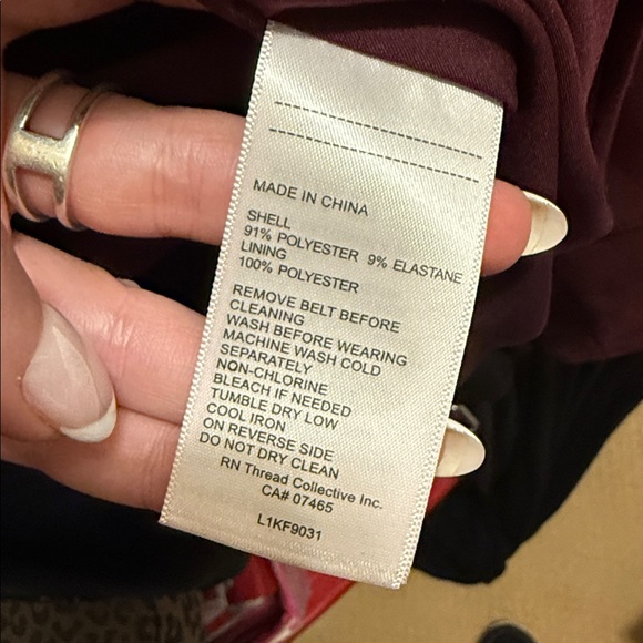 LAUNDRY maroon suede jacket - Picture 7 of 7